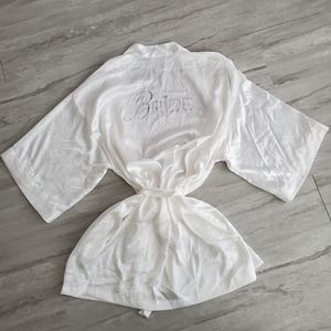VICTORIA'S SECRET, I DO silky white robe Size O/S